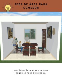 diseño para comedor 3D
